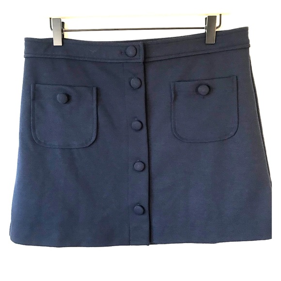 GAP Dresses & Skirts - GAP Skirt, Mod/Retro, Pockets & Buttons, Dark Blue